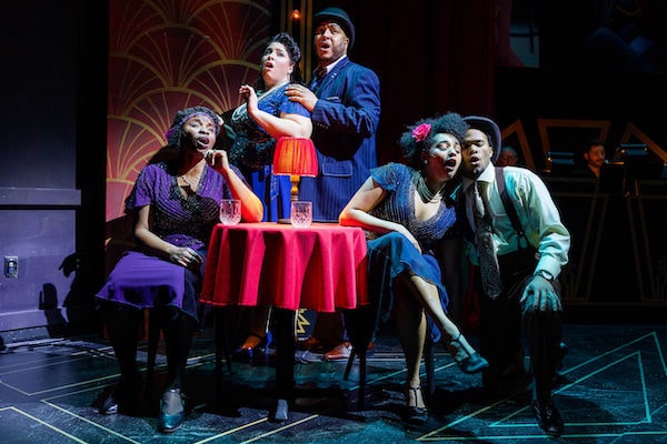 Ain't Misbehavin' — ensemble at table, costume design by Studio Viemage
