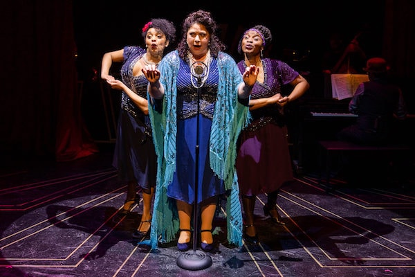 Ain't Misbehavin' — trio at microphone, costume design by Studio Viemage